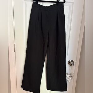 Abercrombie & Fitch Black Wide Leg Pants